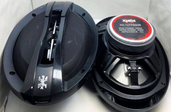 Xplod XS-GTF6938 3Way Car speakers, 1200W, 6”x9” 16x24cm - Image 2